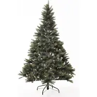 VIVANNO Sapin de Noël en plastique JODLA 210, forme conique, vert naturel - 142 x 142 x 210 cm