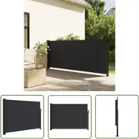 The Living Store Store latéral extensible noir 140x500 cm
