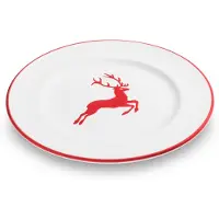 Sonstige Verlage Gmundner Keramik Cerf Robinroter Assiette à dessert Gourmet (Ø 22cm)
