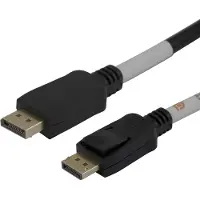 Deltaco DisplayPort cable, DP 2.1a, DP54, 1,5m (1.50 m), Câble vidéo, Noir