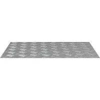 vidaXL Escalier Marche à angle droit 2 pcs Argent 70 x 50 cm Aluminium