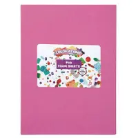 Colorations - Feuilles de mousse rose, 10pcs.