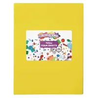 Colorations - Foam Vellen Geel, 10st.