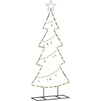 vidaXL Arbre de Noël en métal avec support Noir 125 cm Acier