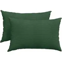 vidaXL Coussins de canapé 2 pcs Vert foncé 60 x 40 cm