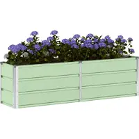 vidaXL Jardinière Vert 160 X 40 X 45 Cm Acier