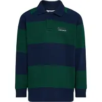Hummel Loose Striped Long Sleeve Polo Vert,Bleu 110-116 cm Enfants