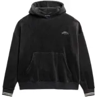 Superdry Country Club Velour Loose Fit Hoodie Noir 2XS Femme