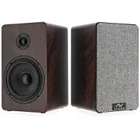 AVCOM 5" Bookshelf Speaker Pair Walnut