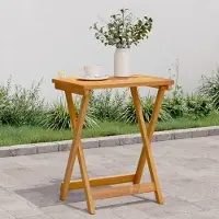 Prolenta Maison Exclusive - Table de jardin pliante 50 x 36 x 60 cm en bois massif d'acacia