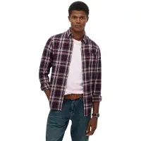 Superdry Vintage Long Sleeve Shirt Bleu XL Homme