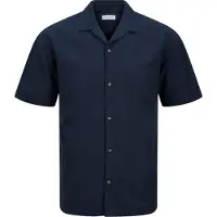 Jack & Jones Chemise d'été Homme à manches courtes Bleu Marine