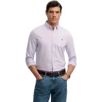 Superdry Preppy Oxford Long Sleeve Shirt Violet 3XL Homme