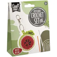 Creative Craft Group Kit de crochet Porte-clés Pastèque - aiguille et fil inclus