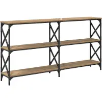 vidaXL Table console chêne artisanal 156 x 28 x 80,5 cm