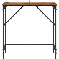 vidaXL Table console Bois ancien 75 x 32 x 75 cm Bois d'ingénierie