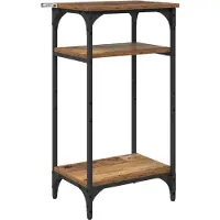 vidaXL Table d'appoint Bois Ancien 40 x 30 x 75 cm Bois d'ingénierie