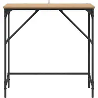 vidaXL Table console chêne artisanal 75 x 32 x 75 cm Bois d'ingénierie