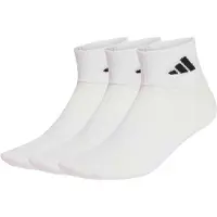 Adidas Chaussettes de sport 'THIN&LIGHT SPORTSWEAR ANKLE 3 PAIR PACK' noir / blanc