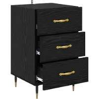 vidaXL Cabinet de chevet Chêne noir 40 x 40 x 66 cm Bois d'ingénierie