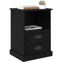 vidaXL Cabinet de chevet Chêne noir 43 x 36 x 60 cm Bois d'ingénierie