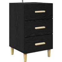vidaXL Cabinet de chevet Chêne noir 40 x 40 x 66 cm Bois d'ingénierie