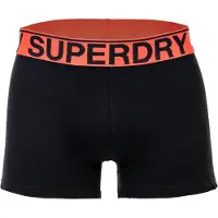 Superdry Boxers gris chiné / orange / noir