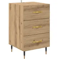 vidaXL Cabinet de chevet avec tiroir Chêne artisanal 40 x 40 x 66 cm