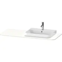 Duravit Happy D.2 Plus Console 1300x550 mm, 1 découpe à droite, pour meuble sous-lavabo HP4942, HP4962, HP4972, HP031KR8484