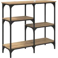 vidaXL Table console Chêne artisanal 80 x 29 x 75 cm Bois d'ingénierie