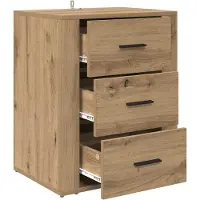 vidaXL Cabinet de chevet avec tiroir chêne artisanal 50 x 36 x 60 cm