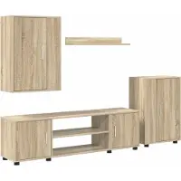 vidaXL : Ensemble de meubles TV en bois imitation chêne Sonoma