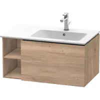 Duravit L-Cube Meuble sous-lavabo suspendu, 1 tiroir, étagère sur le côté, vasque à droite, 820x400x481mm, LC619205555