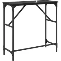 vidaXL Table console Chêne noir 75 x 32 x 75 cm Bois d'ingénierie