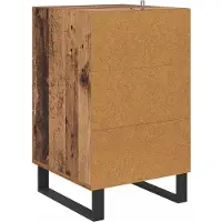 vidaXL Cabinet de chevet Bois Ancien 40 x 40 x 66 cm Bois d'ingénierie