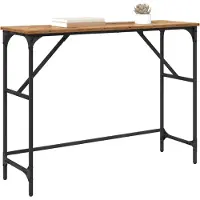 vidaXL Table console Bois Ancien 100 x 32 x 75 cm Bois d'ingénierie