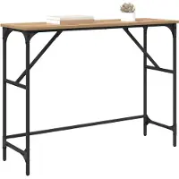vidaXL Table console Chêne artisanal 100 x 32 x 75 cm