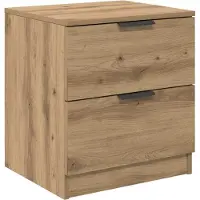 vidaXL Cabinet De Chevet 2 Pcs Chêne Artisanal 45 X 39 X 50 Cm