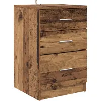 vidaXL Cabinet de chevet Bois ancien 40 x 40 x 63 cm Bois d'ingénierie