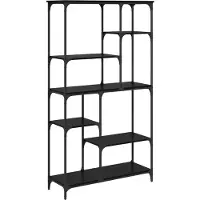 vidaXL Étagère Chêne noir 99 x 35,5 x 176 cm Bois d'ingénierie