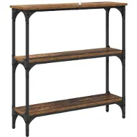 vidaXL Table console avec étagère Bois ancien 75 x 22.5 x 75 cm