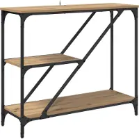 vidaXL Table console Chêne artisanal 88,5 x 30 x 75 cm