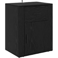 vidaXL Cabinet de chevet Chêne noir 50 x 36 x 60 cm Bois d'ingénierie