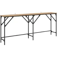 vidaXL Table console Chêne artisanal 180 x 30 x 75 cm