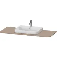 Duravit Console Happy D.2 Plus, 1300x550 mm, 1 découpe au centre, pour meuble sous-lavabo HP4942, HP4962, HP4972, HP031KM7575
