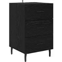 vidaXL Cabinet de chevet Chêne noir 40 x 40 x 66 cm Bois d'ingénierie