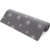 Orion Chemin de table en coton, gris, PETAL, 130x32 cm