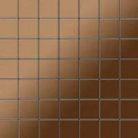 ALLOY Mosaïque métal massif Carrelage Titane brossé Amber cuivre Grosseur 1,6mm Attica-Ti-AB 0,85 m2