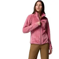 Columbia Fire Side Ii Sherpa Full Zip Fleece Rose M Femme