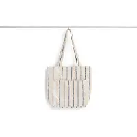 HAY Outdoor Market Sac Beige with blue stripe